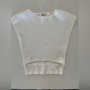 Wilfred, Off White, Cut Out Top, Size Medium - Aritzia